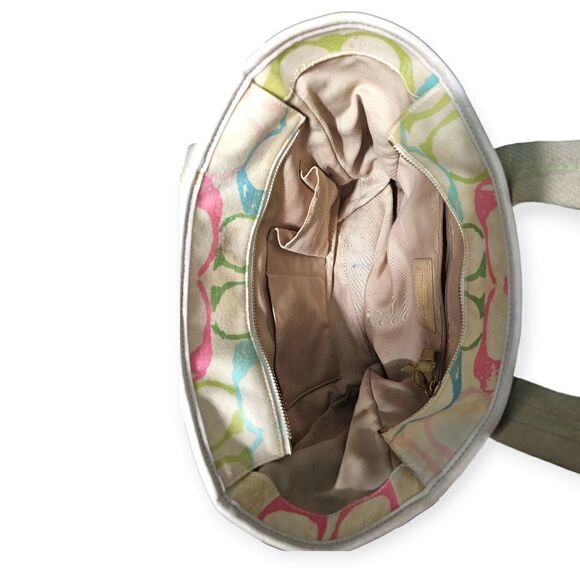 Coach Pastel Hampton Signature Scribble Shoulder Bag (Style No. 247) - Picture 10 of 14